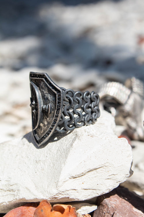 Anillo Blasón de Ébano