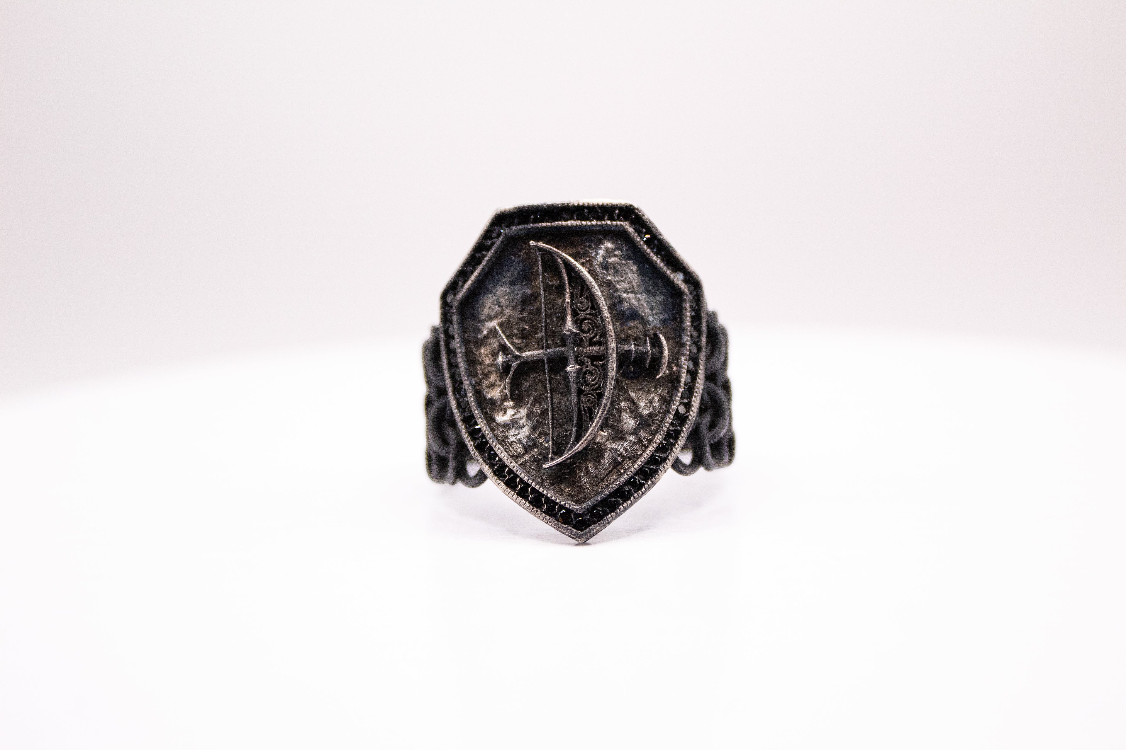 Anillo Blasón de Ébano