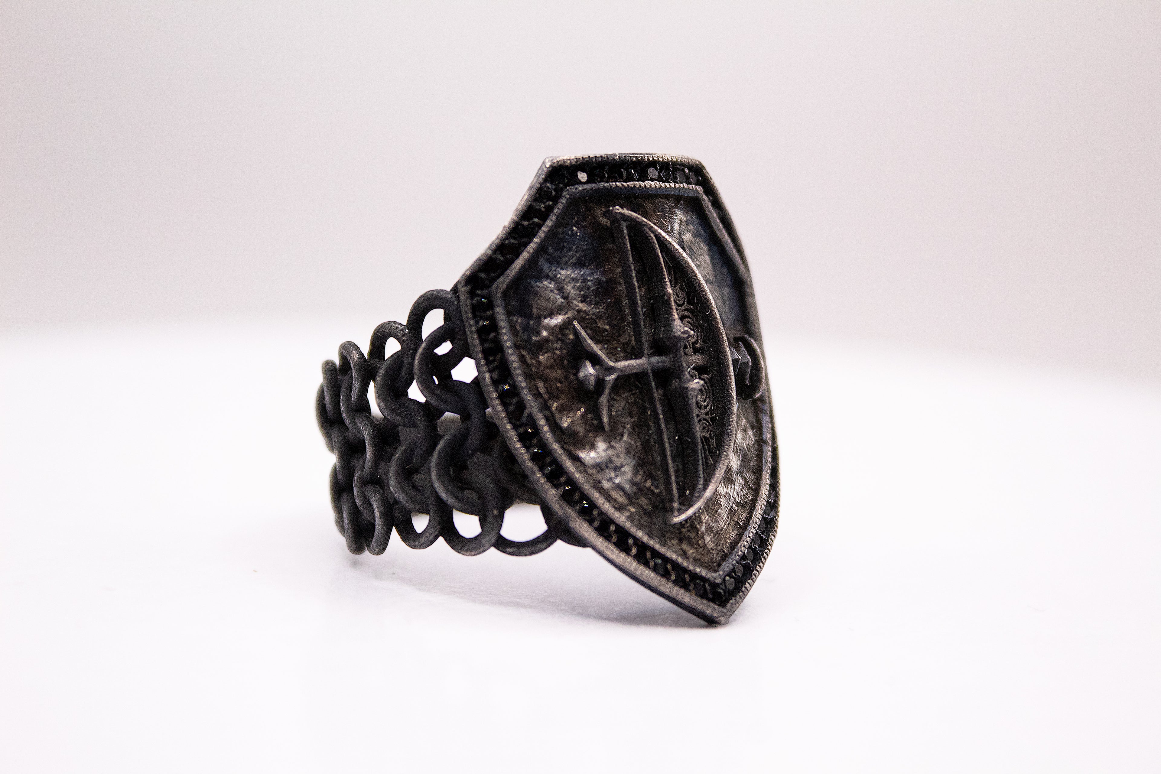 Anillo Blasón de Ébano