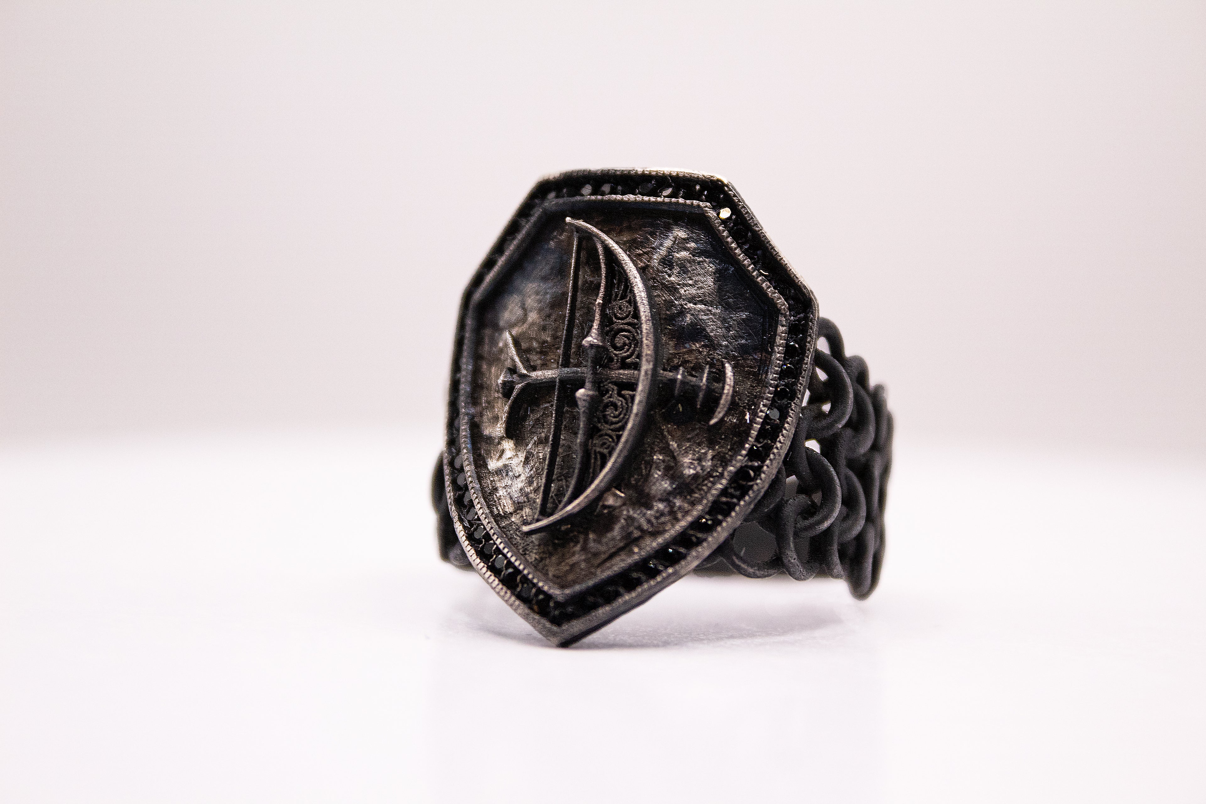 Anillo Blasón de Ébano