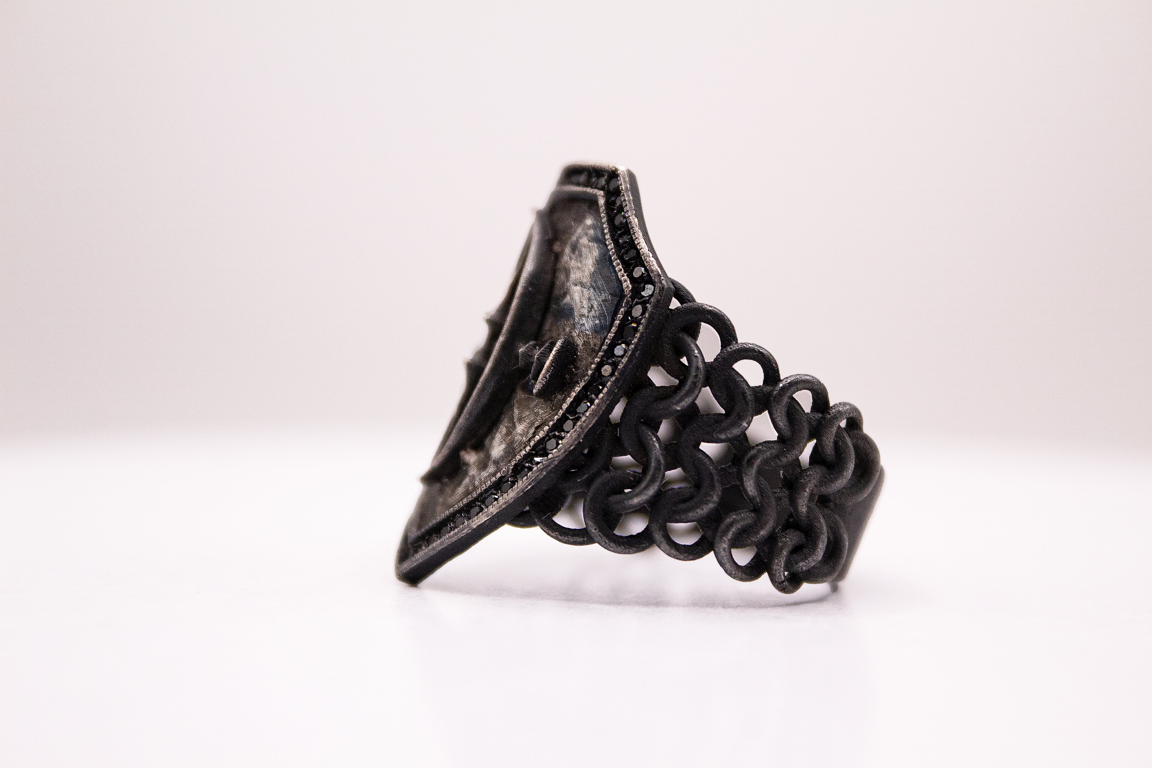 Anillo Blasón de Ébano